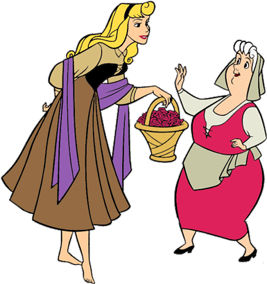Sleeping Beauty Clipart Briar Rose - Sleeping Beauty Coloring Pages (397x454)