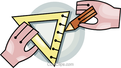 Ruler And Pencil Royalty Free Vector Clip Art Illustration - Ruler And Pencil Royalty Free Vector Clip Art Illustration (480x269)