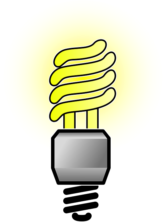 Energy Saving Spiral Light Bulb Royalty Free Vector - Energy Saver Lightbulb (1442x1920)
