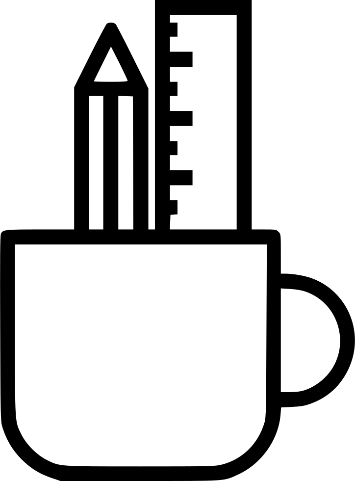 Pencil Ruler Mug Holder Design Drawing Write Comments - Pencil Ruler Mug Holder Design Drawing Write Comments (724x980)