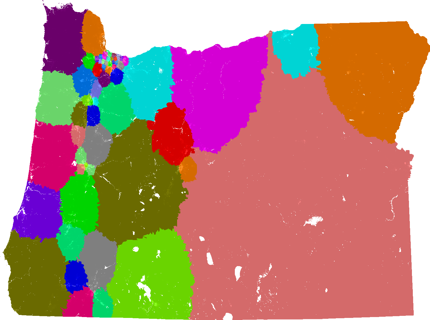 Oregon House Of Representatives Congressional District - Blank Map Of Oregon (1480x1080)