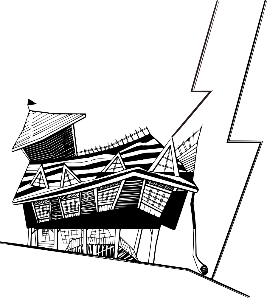 Crooked House Clipart 3 By Matthew - Crooked House Clipart (896x1000)