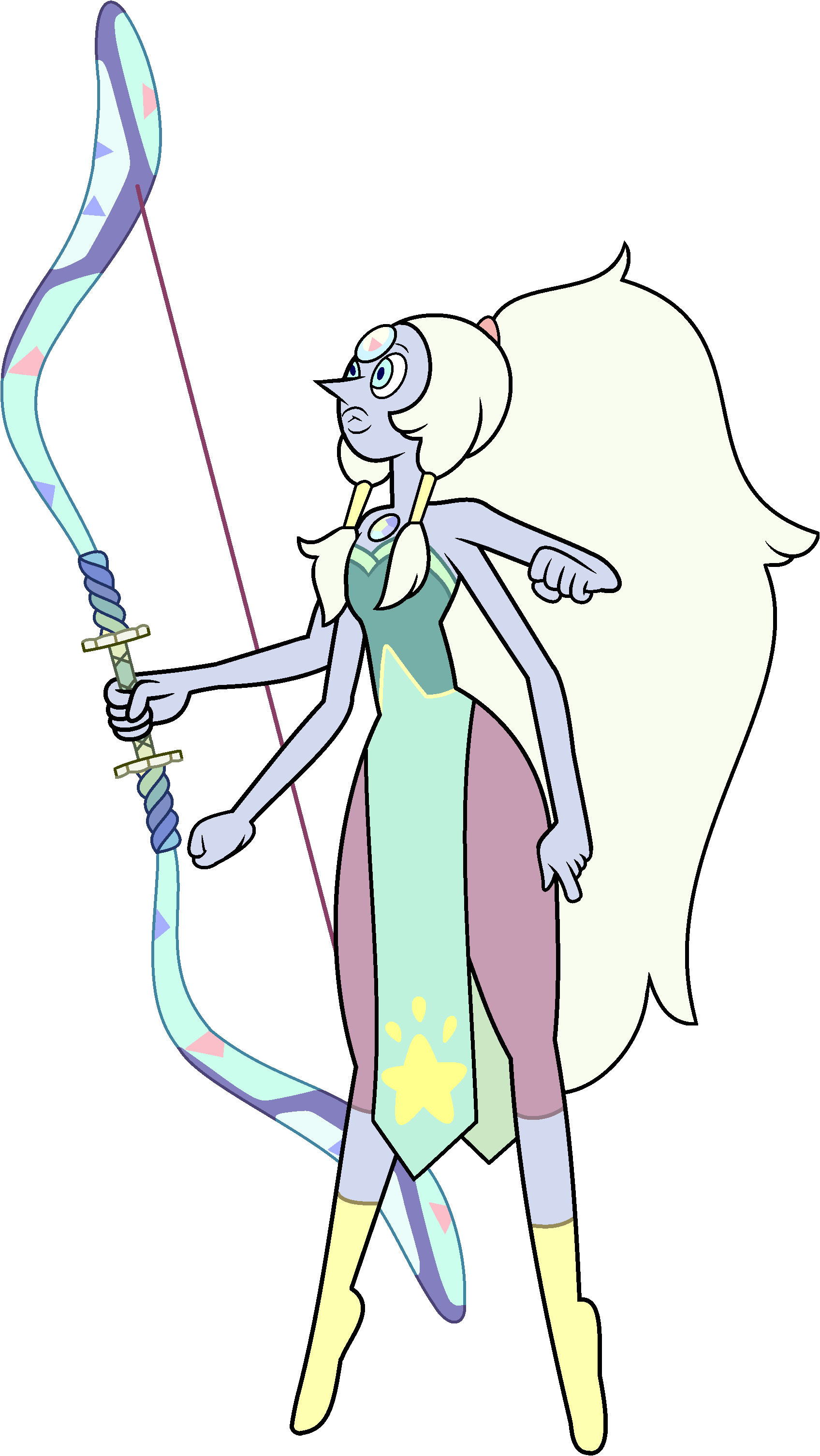 With Bow - Imagens Da Opal De Steven Universo (1696x3010)
