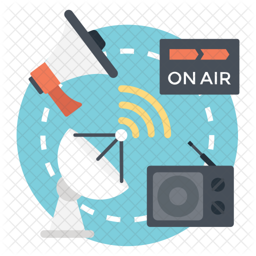 Broadcasting Media Icon - Broadcasting (512x512)