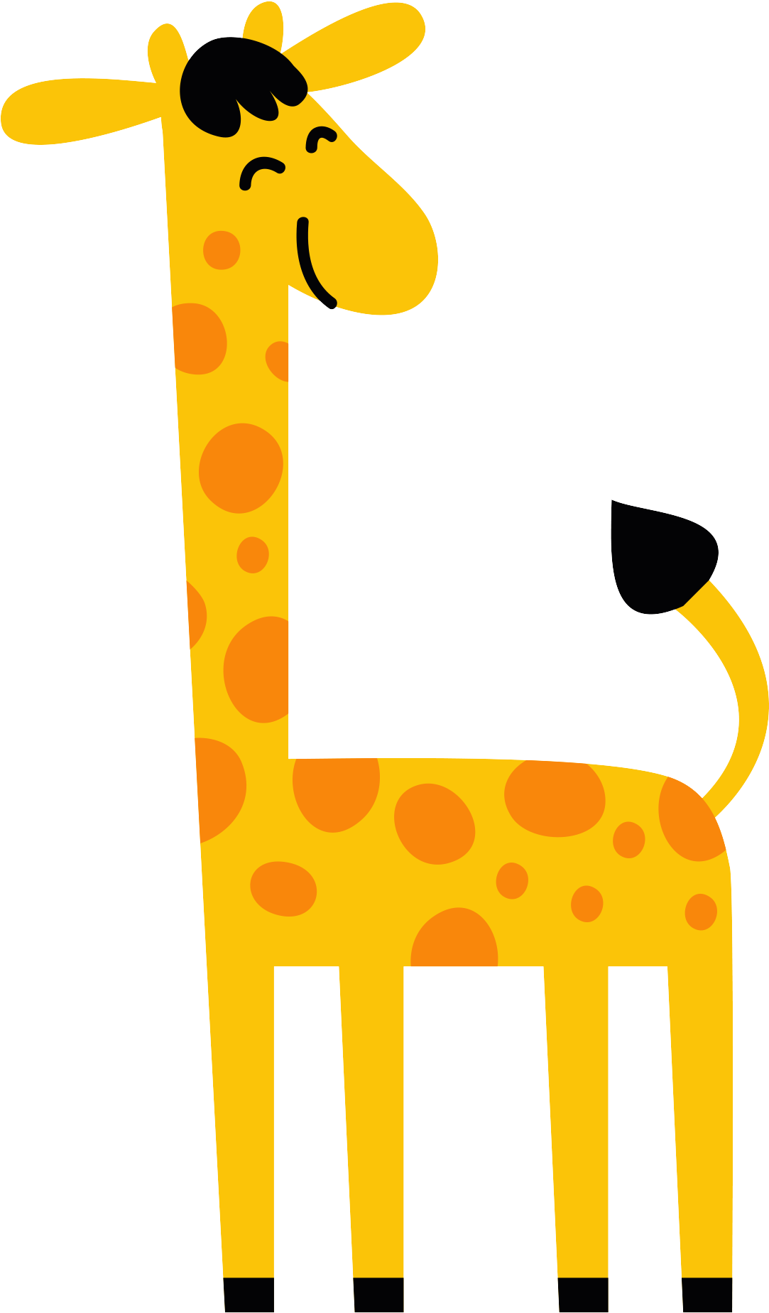 Northern Giraffe Cartoon - Hươu Cao Cổ Hoạt Hình (2362x2362)