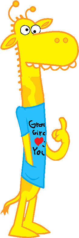 Groovy Giraffe Is A Fan Character - Groovy Giraffe Is A Fan Character (338x820)