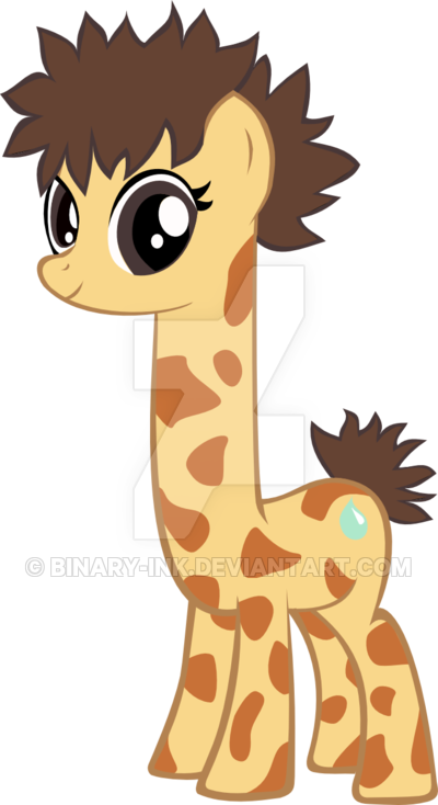 Pony Llama Giraffe By Binary-ink - Giraffe Pony (400x734)
