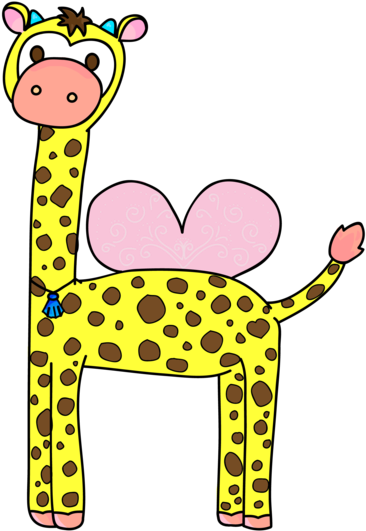 Fairy Giraffe By Funkysockzlover - Cartoon (800x566)