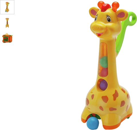 Chad Valley Giraffe Popper - Giraffe (478x455)