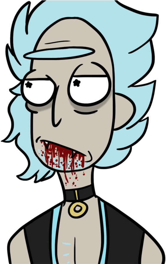 Vampire Rick By Spittingoutthademonz - Cartoon (894x894)