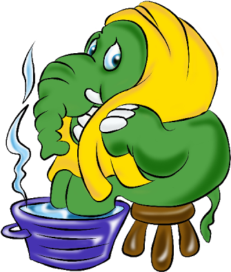 Elephant Cartoon Images - Cute Baby Critters Clipart With Transparent Background (400x400)