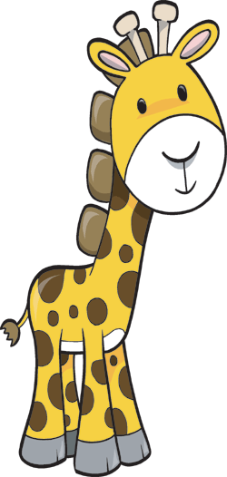 Crafts - Giraffe Clip Art (250x526)