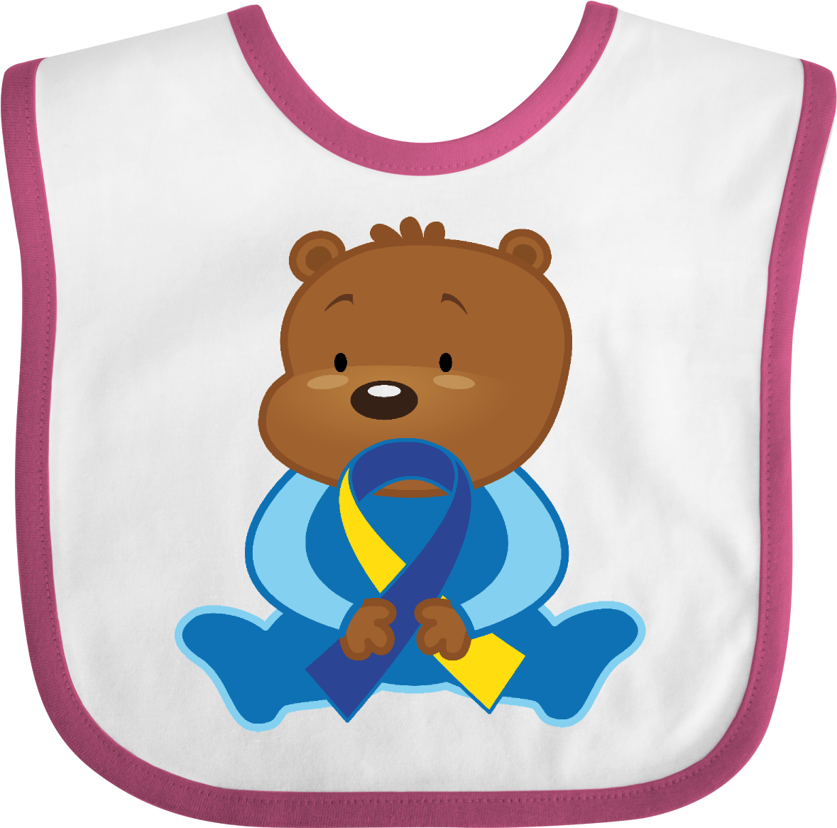 Down Syndrome Bear Baby Bib $9 - Preschool Teacher Bear Note Cards (pk Of 20) (1200x1200)