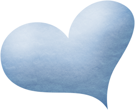 Png Para Gráficas De Baby Shower - Png Coracao Azul Aquarela (437x356)
