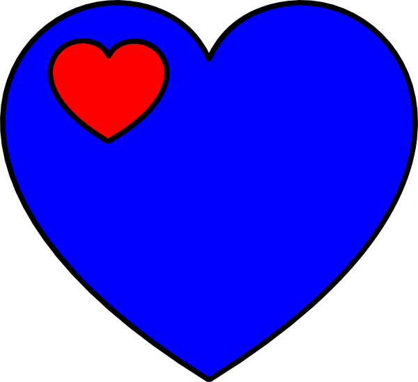 Blue And Red Clip Art At Clker - Blason (600x548)