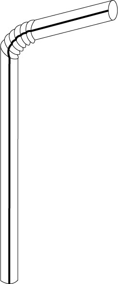 Straw Line Art - Parallel (245x586)