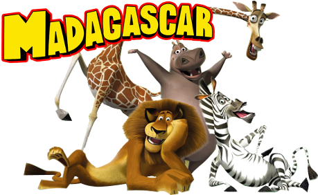 Pin Zoo Animals In Cages Clipart - Madagascar Film Png (500x281)