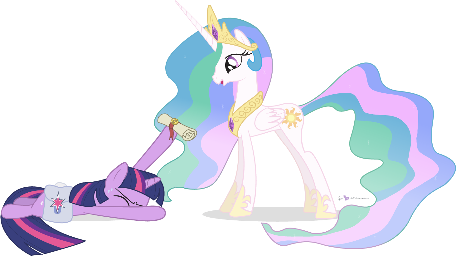 Princess Celestia In 'spike's Day Off' - Princess Celestia And Spike (1520x900)