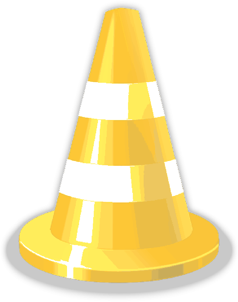 Cone, Danger, Traffic, Warning, Road, Safety, Orange - Cartoon (800x1013)