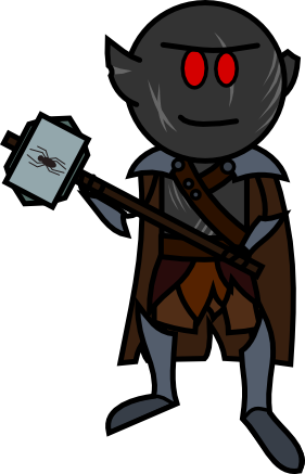 Drow Barbarian By Bobbobbbbob - Cartoon (281x437)
