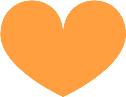 28 Collection Of Orange Heart Clipart - Heart (640x480)