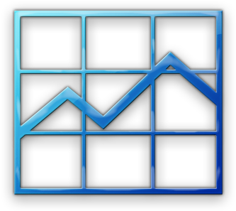 Icon Business Graph Clipart - Line Graph Icon (420x420)