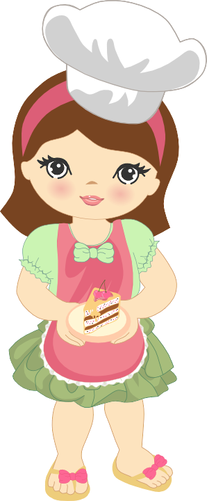 Diseño De Pastelería, Búho Nival, Muñecos Infantiles, - Desenho De Boneca Cozinheira (298x720)