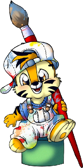 Cute Cartoon Animal Painting - Painting (600x600)