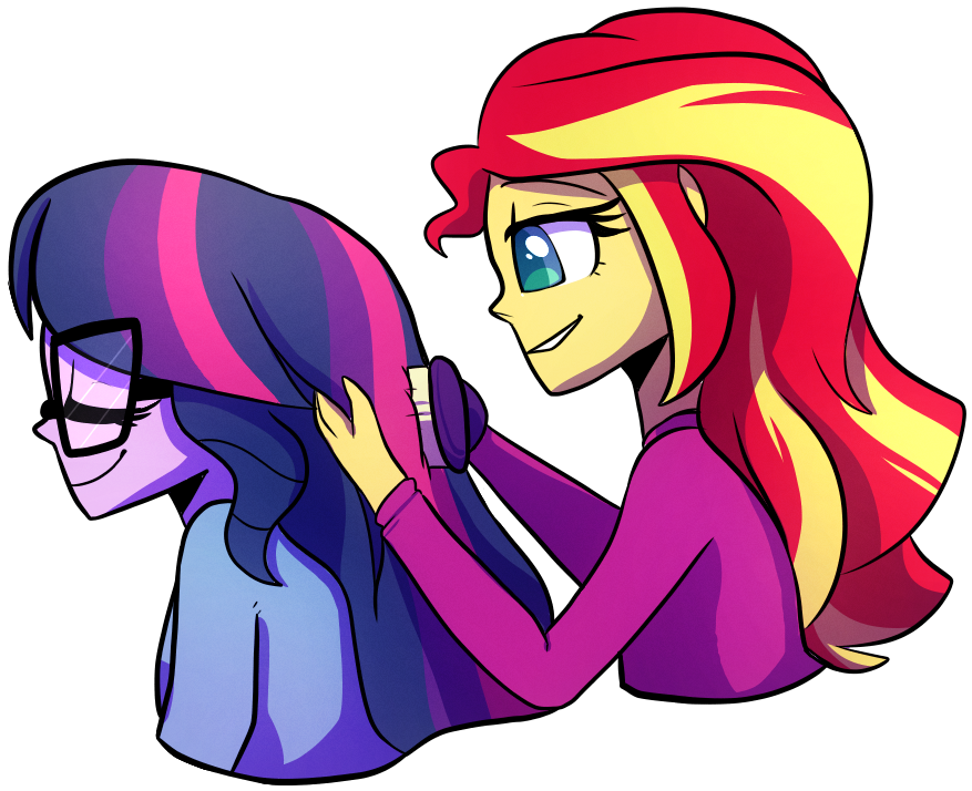 Little-tweenframes, Brushing, Bust, Clothes, Colored - Cartoon (1000x1000)