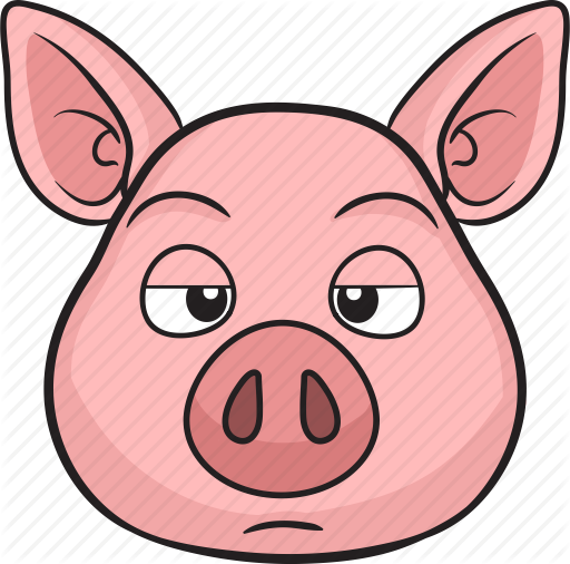 Animal, Cartoon, Cute, Emoji, Pig Icon Icon Search - Cartoon Angry Pig (512x506)