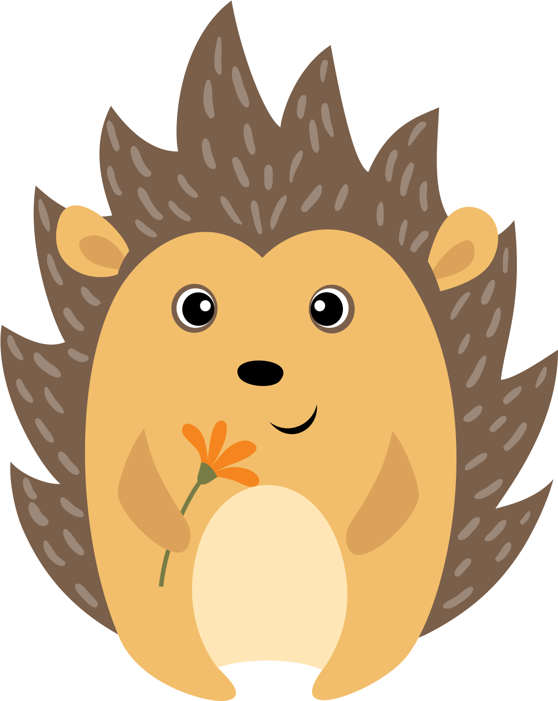 Hedgehog - Animals Clip Art (1151x1438)