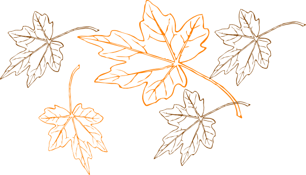 Brown Leaf Clip Art For Kids - Illustration (600x343)