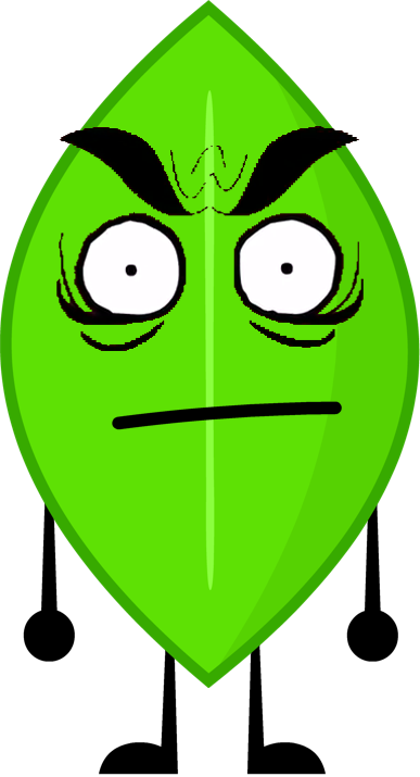 Green Evil Leafy By Brownpen0 - Bfdi Evil Leafy Body (387x715)