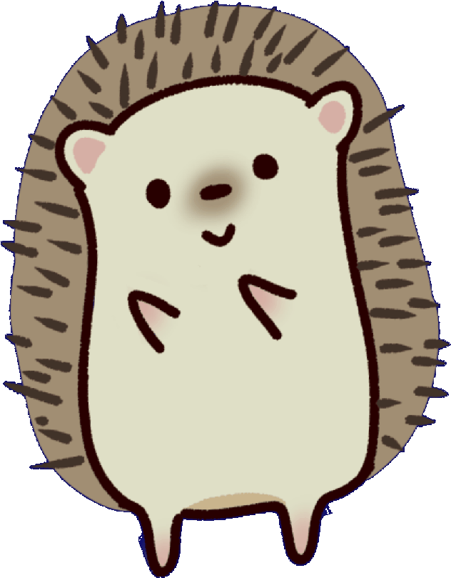 Dance Party Sticker By Mendu - Hedgehog Sticker Gif (716x954)