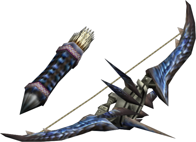 2ndgen-bow Render - Monster Hunter 4 Ultimate Bows (641x464)
