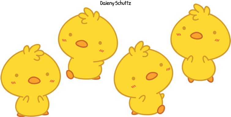 Little Chick By Daieny - Chicken Chibi Png (800x407)
