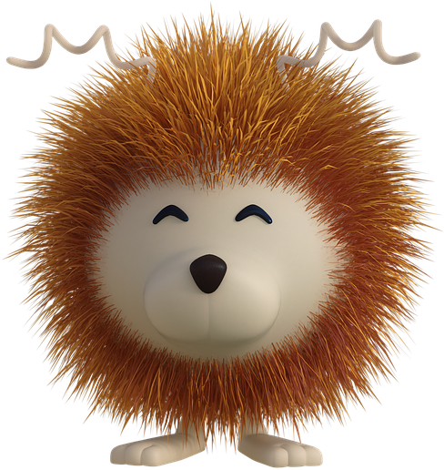 Cute Hedgehog Cliparts 23, - Monster Small (576x720)