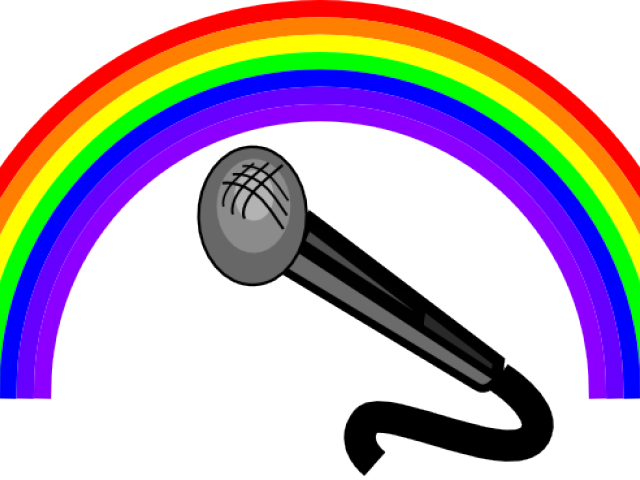 Microphone Clipart Rainbow - Indigo In The Rainbow (640x480)
