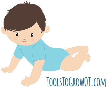 Tummy Time - Baby Tummy Time Illustration (400x320)