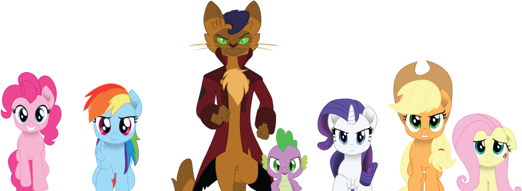 The Mane 5, Spike And Capper Marching Into Battle By - Capper Mlp (1024x375)