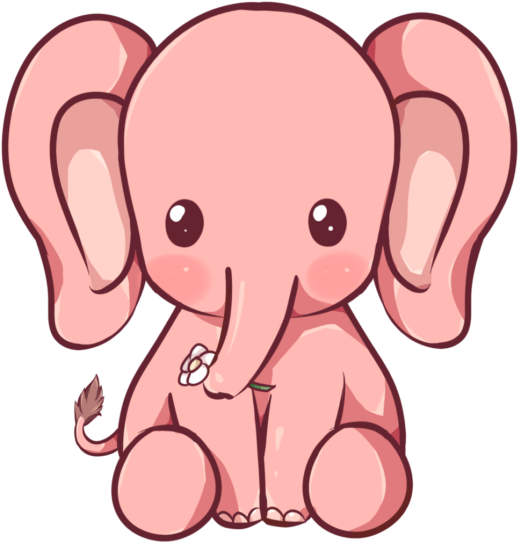 Kewaii Elephant By Dessineka D9013mq Libros Pinterest - Cartoon Elephant (550x550)