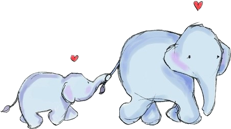 Elephants - Cute Drawing Of Elephants (479x322)