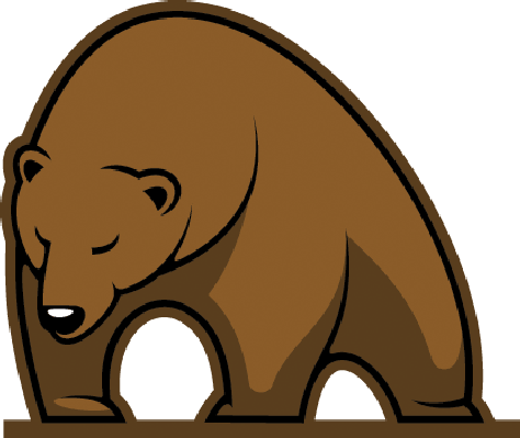 Big Brown Bear Mascot - Brown Bear Cartoon (474x399)