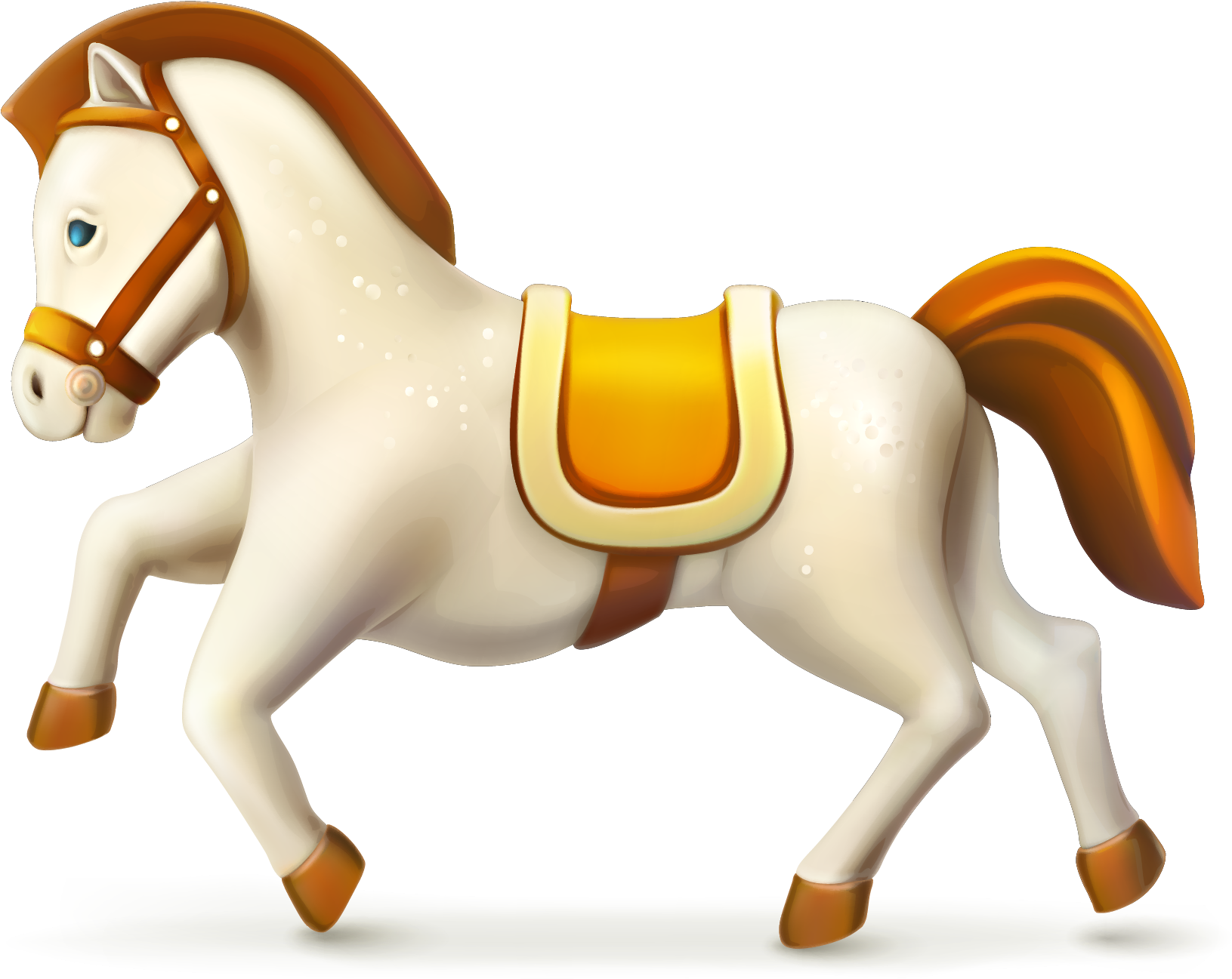 Horse Cartoon Carousel - Carousel Horse Picture Png (2097x1859)