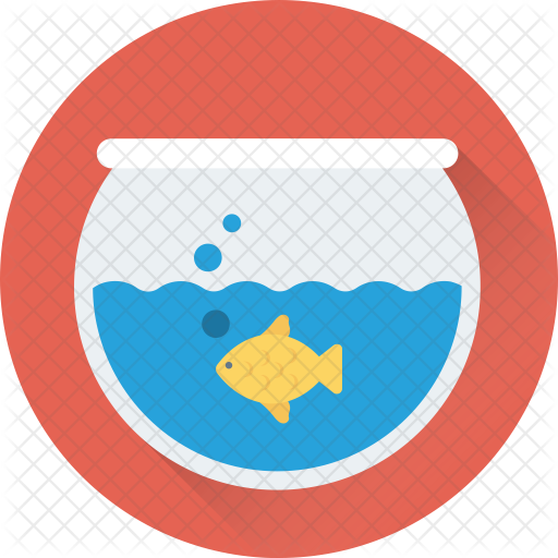 Fish Aquarium Icon - Vector Graphics (512x512)