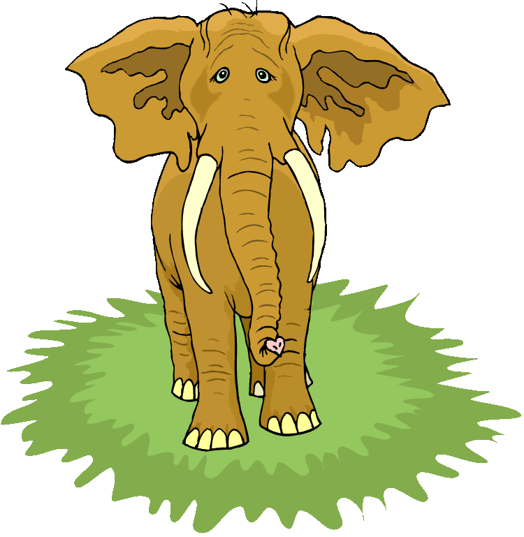 Animated Animal Elephant Clipart - Elephant Animation Moving (750x769)