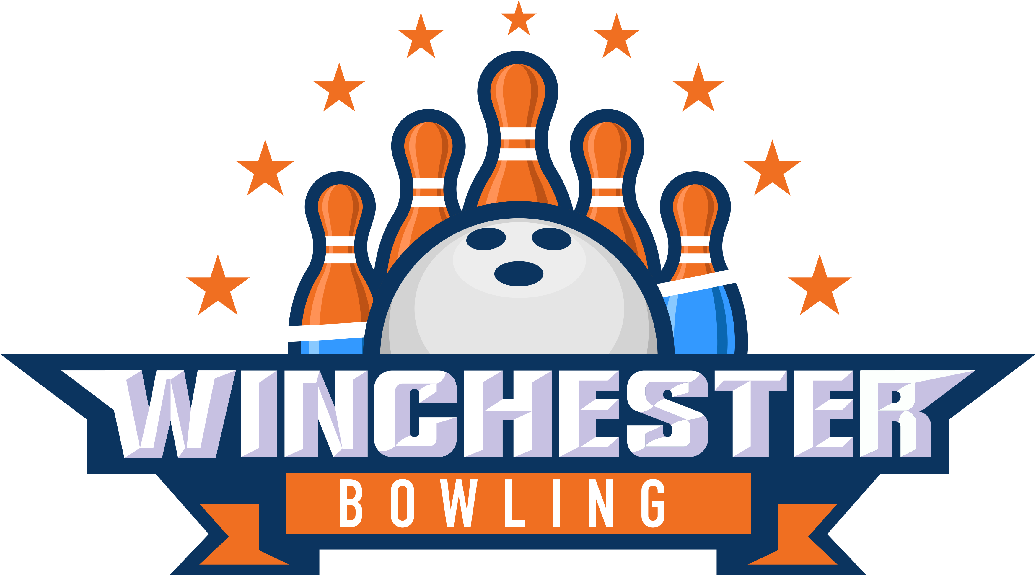 Bowling Clipart Pizza - Winchester Bowling (3508x1947)