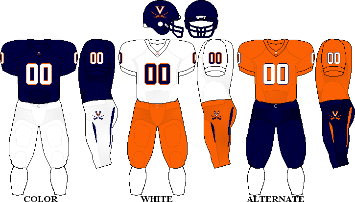 Cuse Vs Hoos - Virginia Cavaliers Football Uniforms (725x412)