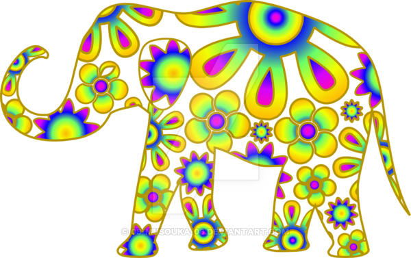 Decorated Elephant By 08 Musouka 08 - Indian Elephant (600x377)