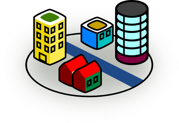City Colours Clip Art At Clker - Office Building Clip Art (600x412)